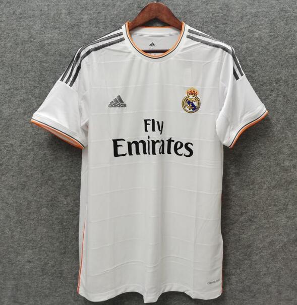 2013-14 Real Madrid Retro Home Kit Soccer Jersey